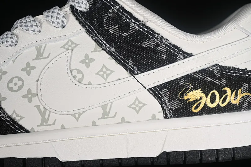 All categories Nk SB Dunk Series Nk SB Dunk Low low-top sneakers LV x Nk Dunk Low joint model Louis Vuitton-2024 Chenlong SB low-top casual sneakers FC1688-163